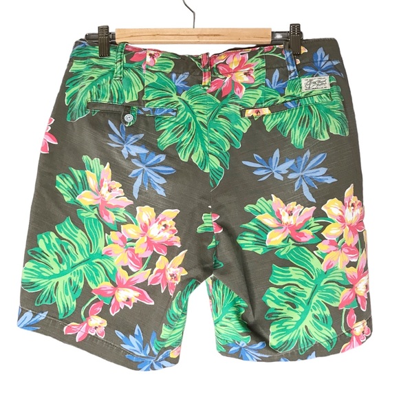 NWT Polo Ralph Lauren Classic Floral Twill Shorts Cotton Tropical Men’s Waist 32 - Picture 8 of 13